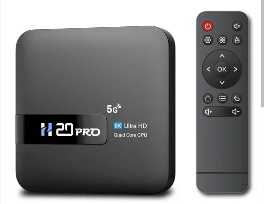 H20PRO Android TV Box Android 10.0 2GB 16GB 2.4&5G WIFI 4K Mediaspeler TV Box Android Play Store Zeer snelle 1080P Set Top Box